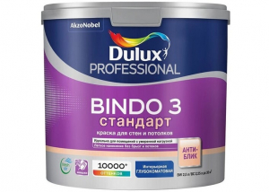 Dulux Professional Bindo 3 краска в/д для стен и потолков матовая  2,5л фото